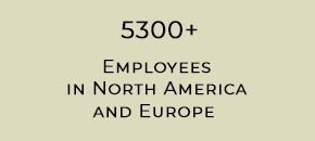 5300+ Employees in North America and Europe